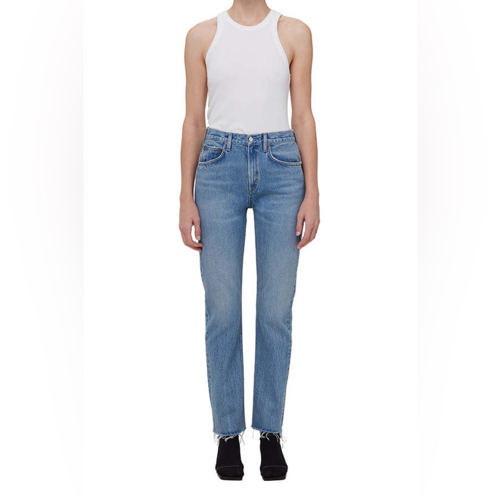 Agolde Cherie High Rise Straight Leg Denim Jeans 29 Organic Cotton